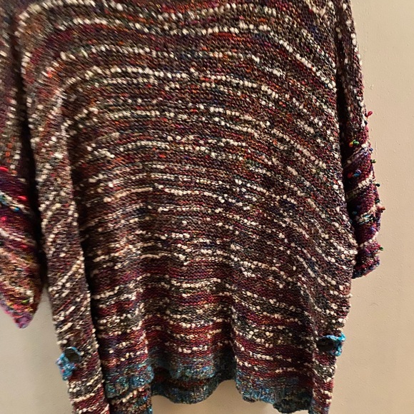 Hand knit top beautiful colors. - Picture 3 of 6